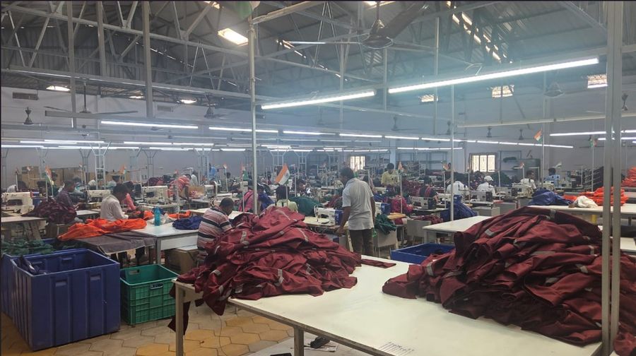SEVENTY7 Garments factory floor today